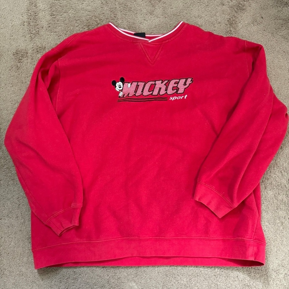 Mickey Sport Red Sweater